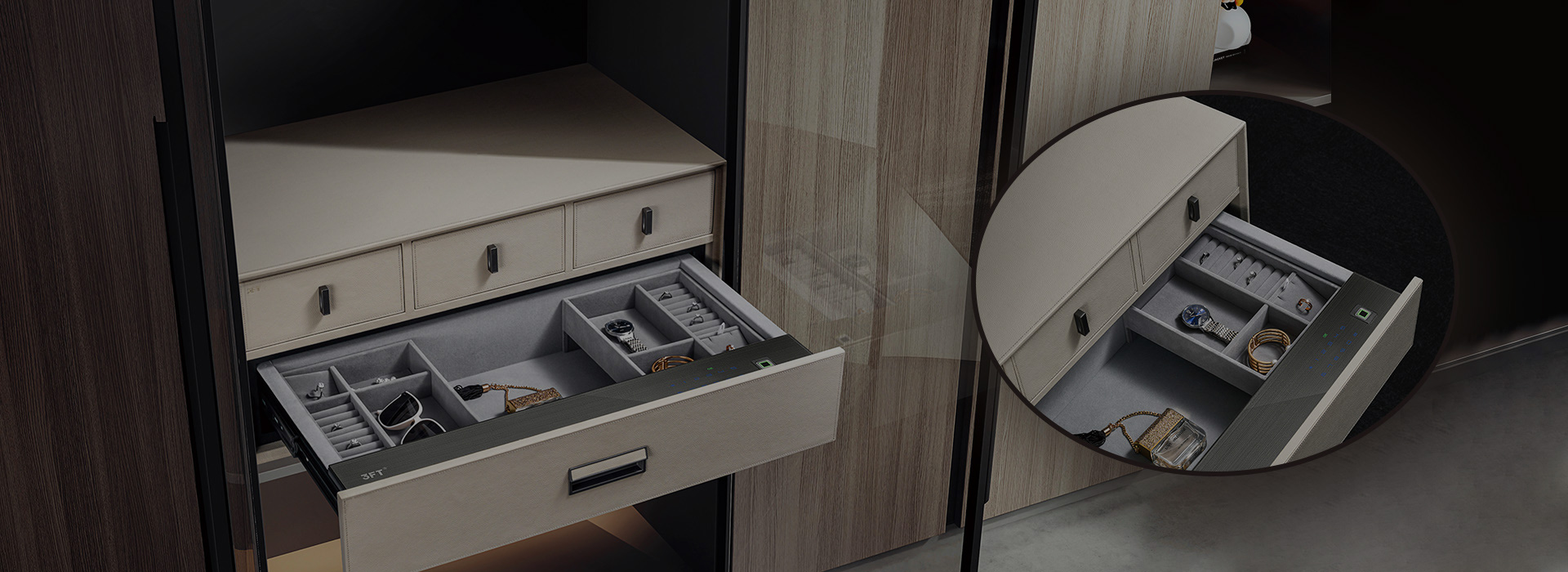 Deluxe 2-Layer Safe Drawer F802C