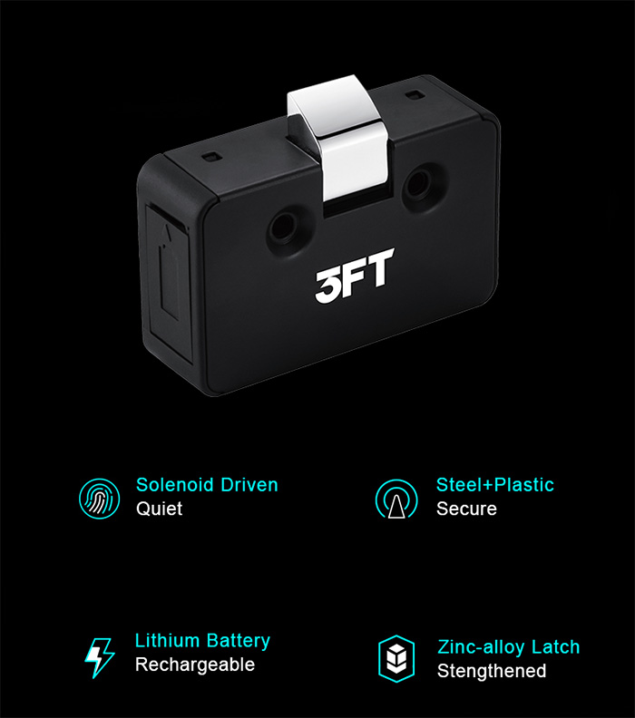 Biometric Drawer Lock T0 Series Features