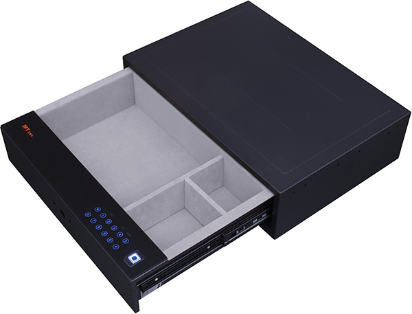 Biometric Safe Drawer T3PB1-W Suedette Interior