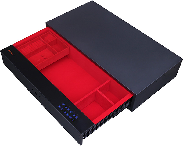 Digital Safe Drawer T3PC1-W Suedette Interior