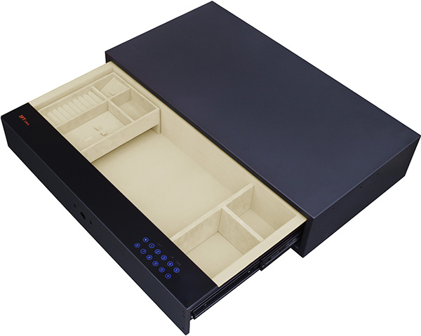 Digital Safe Drawer T3PC1-W Suedette Interior