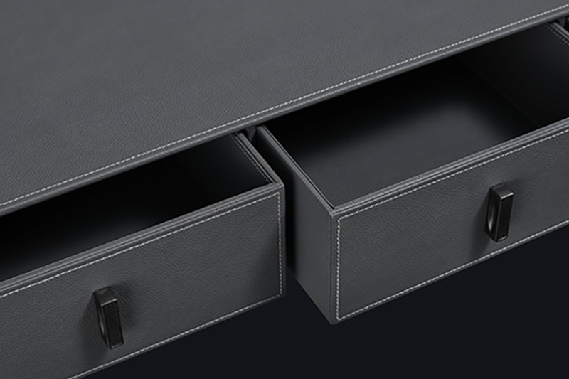 Elegant Leather Drawers F821 Features Leather chest