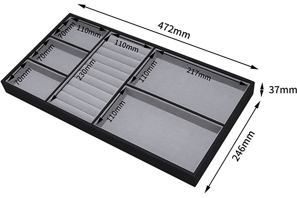 Digital Safe Drawer T3PC1-W Jewelry Tray Dividers-B (564)