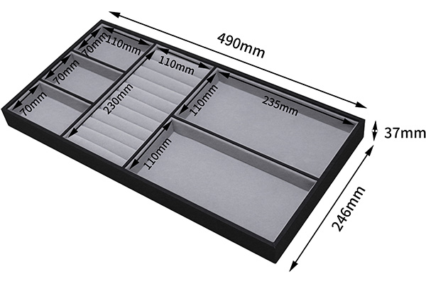 Digital Safe Drawer T3PC1-W Jewelry Tray Dividers-B (580)