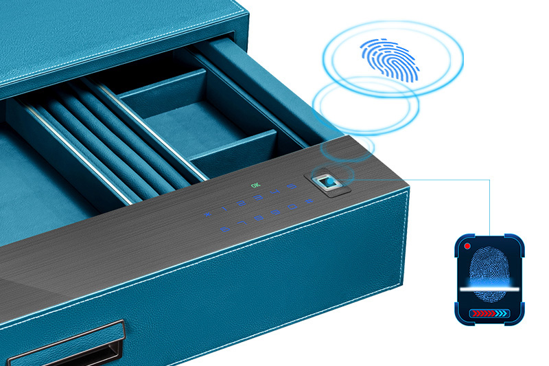 Leather Drawer Safe T3SB3-F Features Secure Access