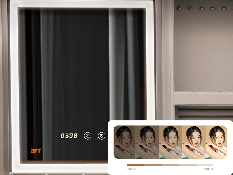 Luxury Storage Cabinet F701 Features Smart Mirror