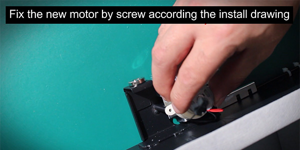 How to replace the motor in the drawer safe