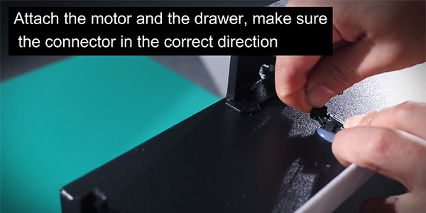 How to replace the motor in the drawer safe