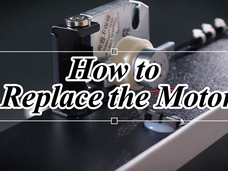 How to replace the motor in the drawer safe